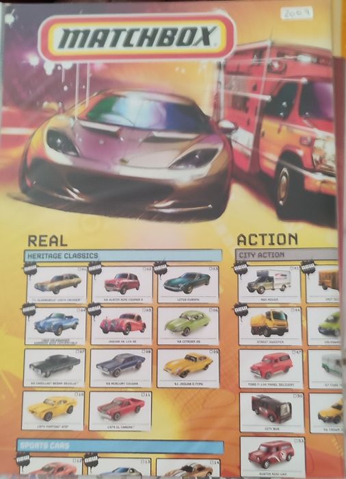 Lote catálogos/posters Matchbox de 2001 a 2010