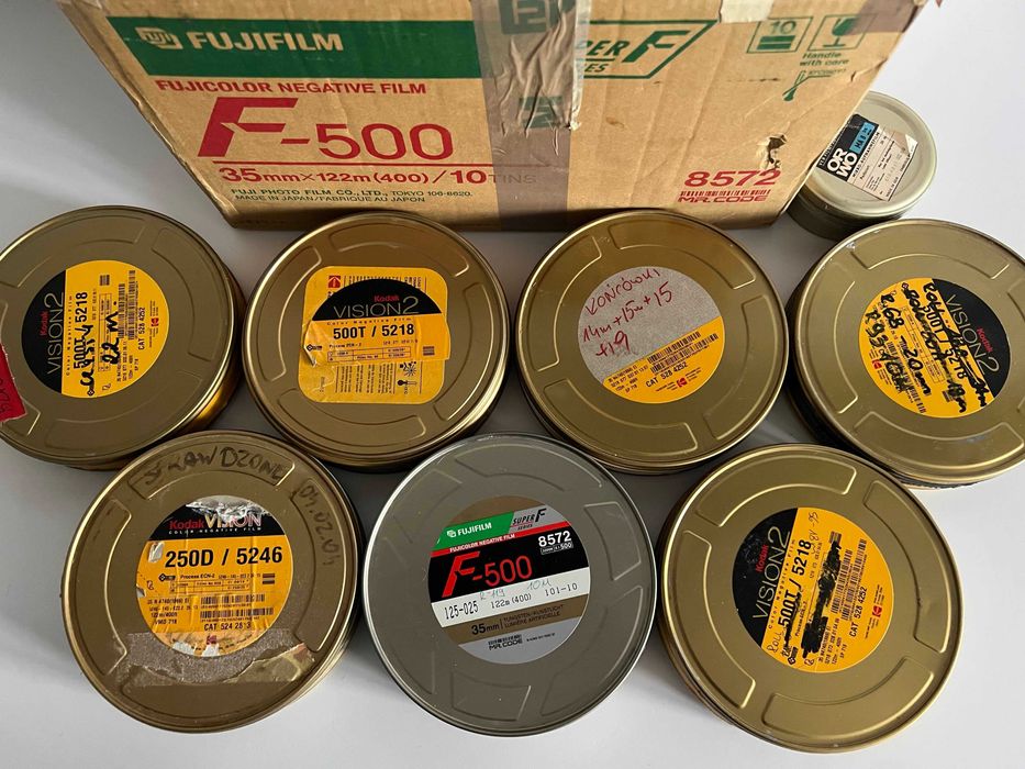 Taśma filmowa 35mm Kodak VISION, Fujifilm 200 metrów