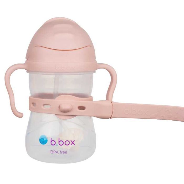 Elastyczna smycz do bidonu b.box uchwyt do kubka elastomer Różowa