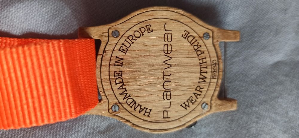 Zegarek drewniany Plantwear Heritage Orange Edition