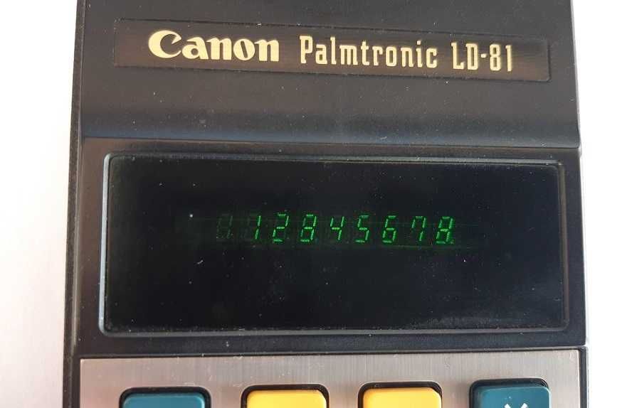 Canon Palmtronic LD-81 calculadora antiga de coleção