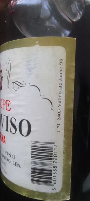 Garrafa antiga xarope Altoviso