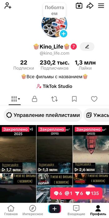 Тік ток аккаунт (Реальний)