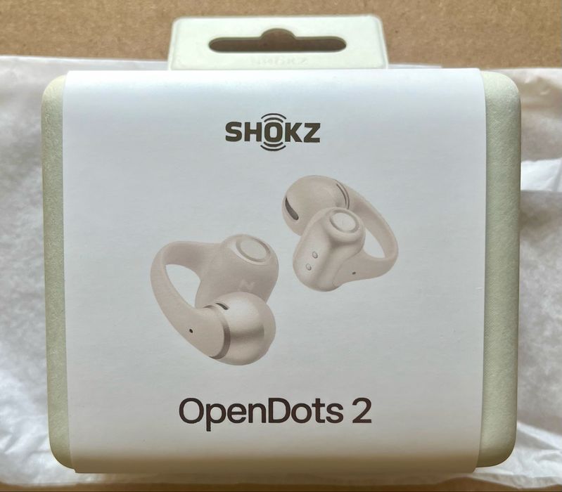 Sluchawki Shokz OpenDots 2 biala perla i czarne