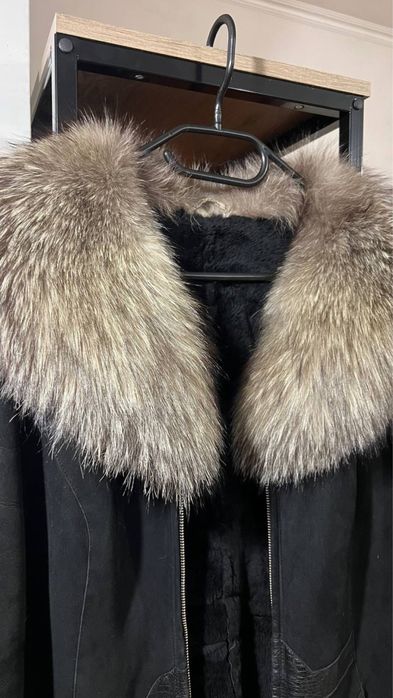 Продам дубленку с вставками кожи