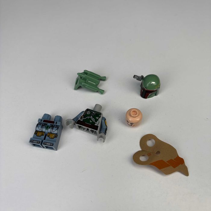 Фігурка Lego Boba Fett Pauldron Helmet Jet Pack Star Wars sw0610 75060 Б/У Оригінальна фігурка ЛЕГО Боба Фет Зоряні Війни Лего асортимент