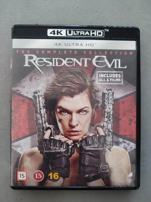 Resident evil 4K Ultra HD blu-ray Pl Kompletna kolekcja