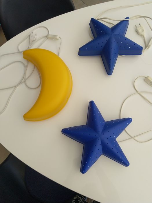 3 candeeiros parede IKEA criança