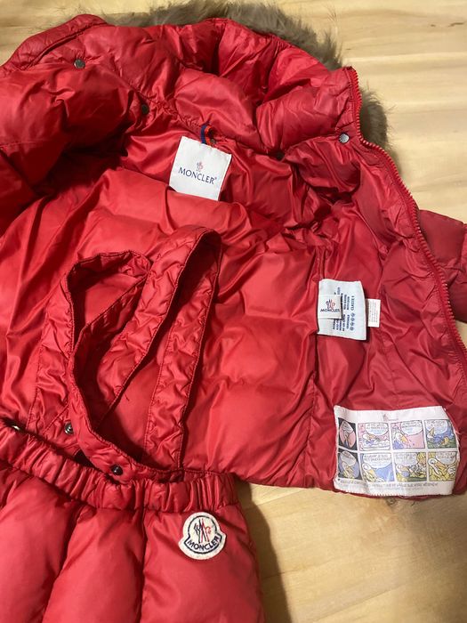 Зимовий комбінезон пуховик moncler оригінал для дівчинки