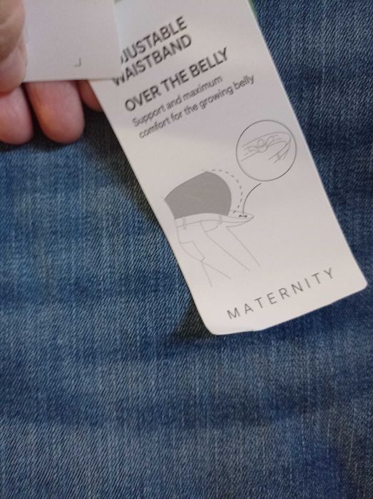 Джинси для вагітних C&A нові 42-44( на об'єм стегон 103-110)