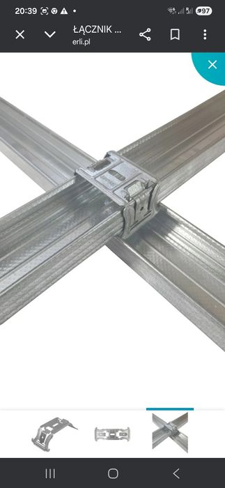 Knauf łącznik krzyżowy zatrzaskow CD-CD 100SZT