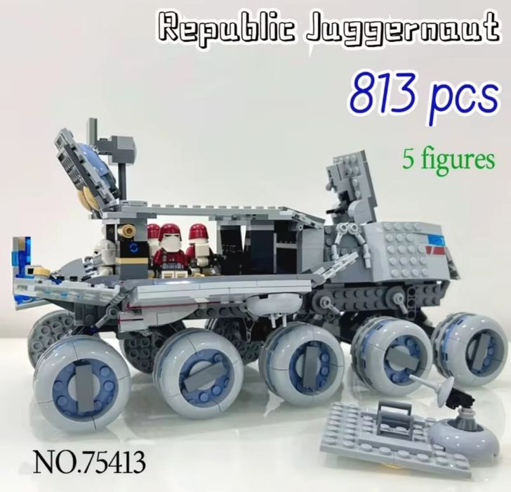Конструктор 1в1 Lego star Wars 75413 турботанк 903 дет + минифигурки