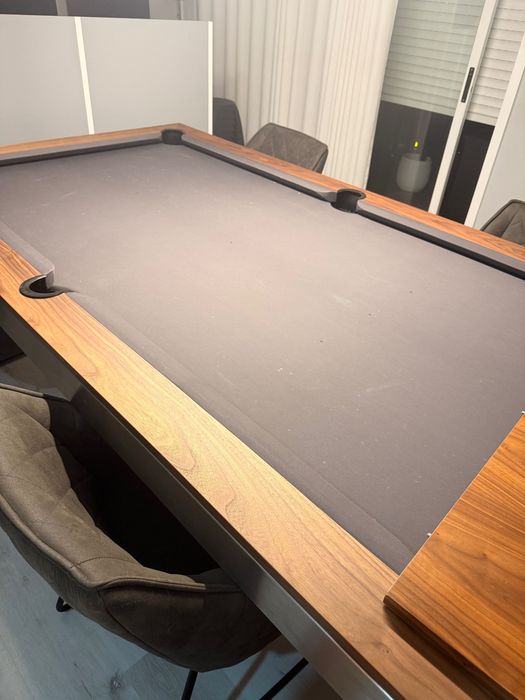 Mesa de jantar conversível em bilhar e ping pong