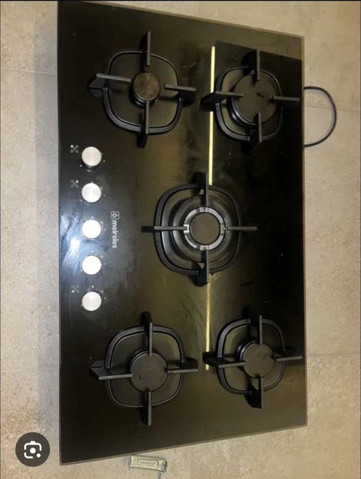 Placa vidro temperado a gás 90cm