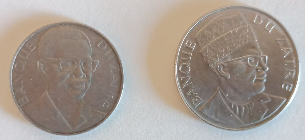 Moedas África - Congo, Zaire, CFA (Franco Central Africano) e Zimbábue