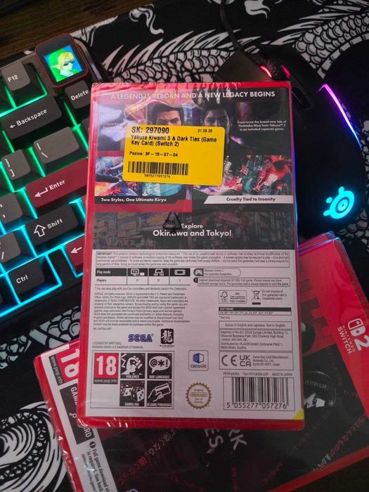 Yakuza Kiwami 3 & Dark Ties - Switch 2 (новий, gamekey катридж)