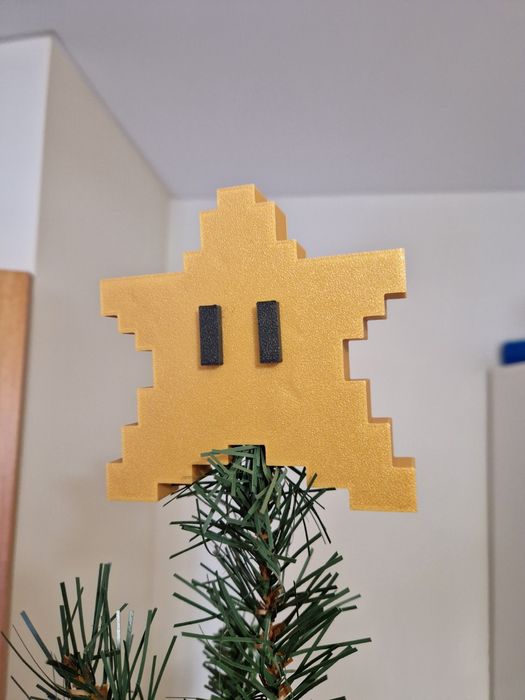 Estrela árvore de Natal Super Mario