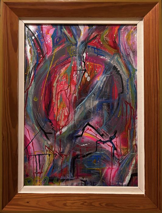 Obraz Abstrakcja Kwantowa „Untitled” 2024 z ramą