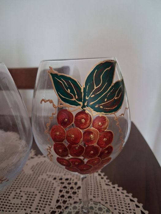 Conjunto copos pintados à mão483748258430341123