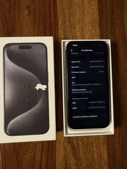 Iphone 15 pro 128gb, kondycja 92%, stan perfekcyjny, okazja!