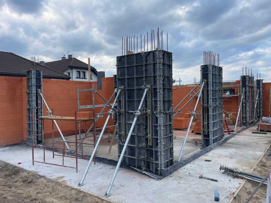 Wynajem płyt szalunkowych MINI BOX 24×150 cm słupy, ściany Grójec