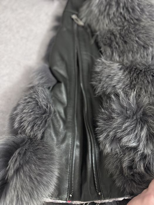 Шуба натуральна з песця, вживана, розмір XL