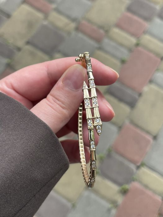 Золотий браслет 585* змія в стилі Cartier терміново