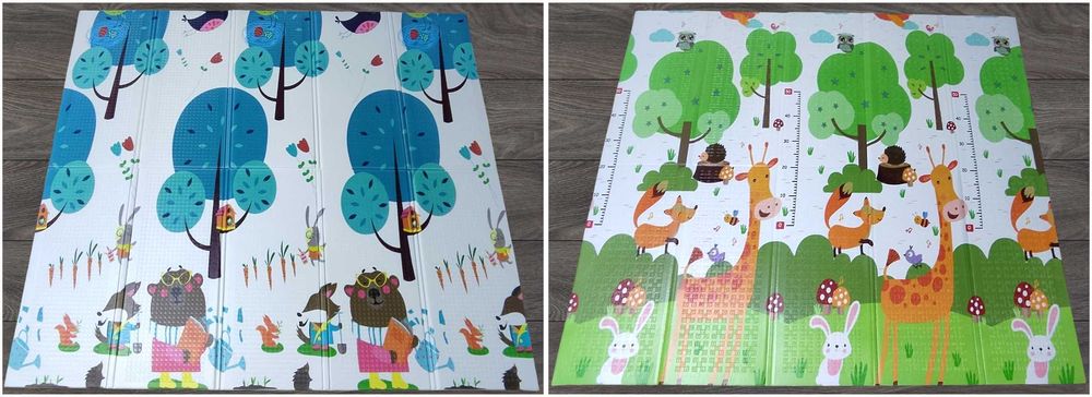 Дитячий термокилимок 180х200 см, спінений килимок для дітей без запаху