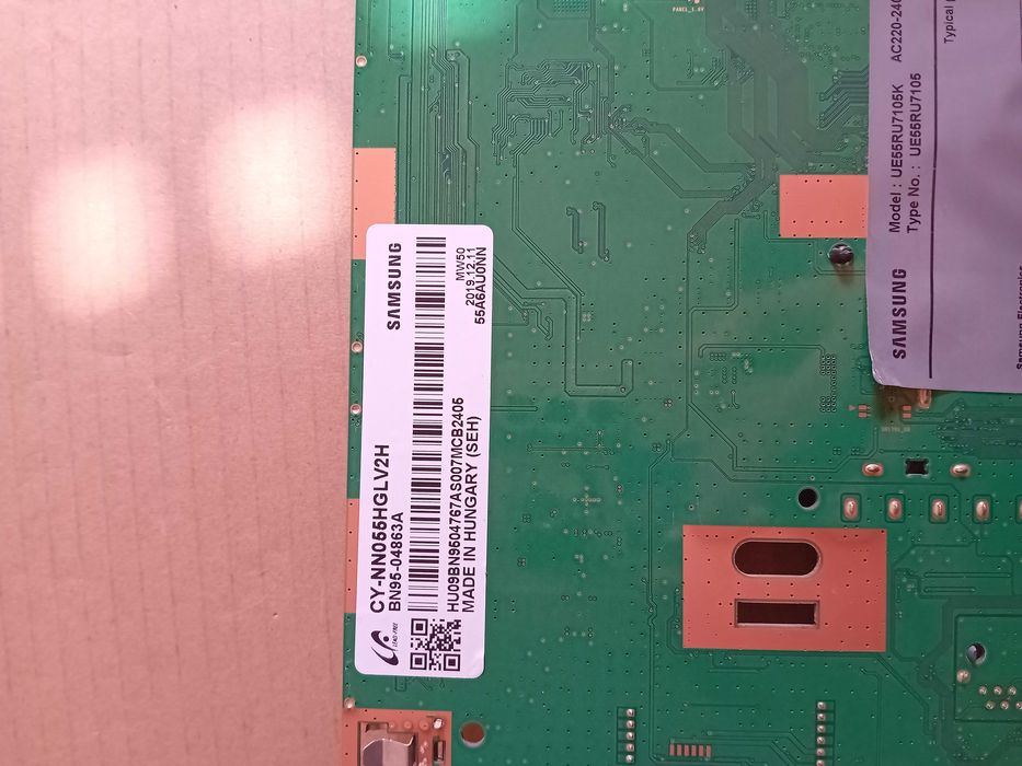 placa tv  Samsung  ue55ru7105k