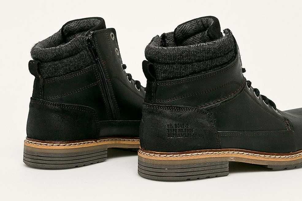 Кожаные ботинки Bullboxer 44 Black