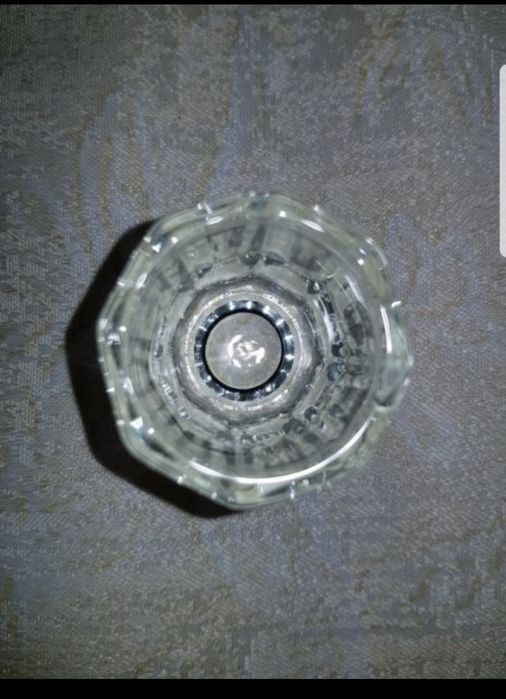 Copo de vidro para decalques de água - unhas de gel