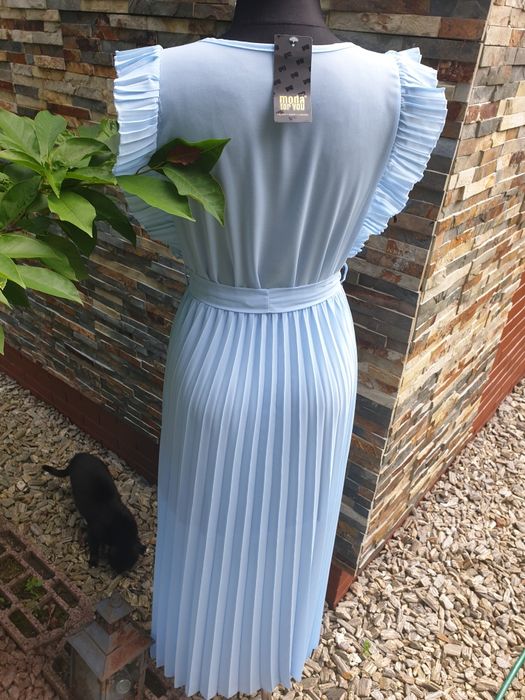 Sukienka maxi plisowana roz uni s m l