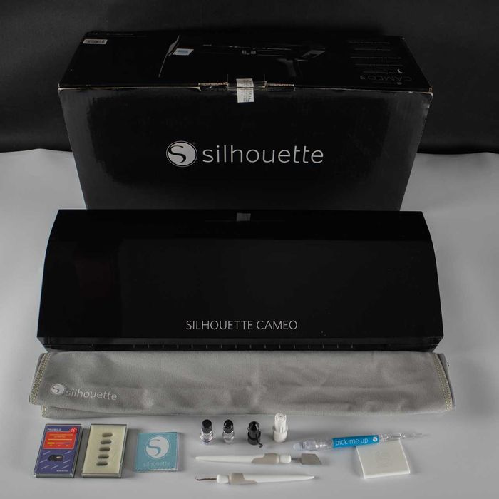 Ploter Silhouette Cameo 3 czarny - Wycina nacina rysuje / Super zestaw