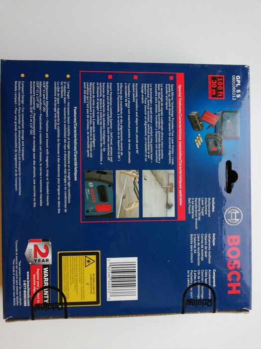 Laser samopoziomujący Bosch GPL 5S Profess 30m z uchwytem nowy z USA