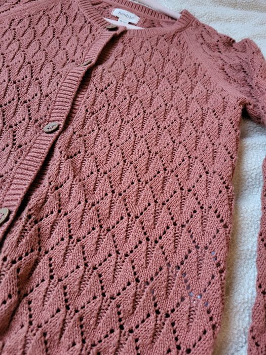 Newbie Kappahl sweter sweterek kardigan rose brown roz. 98 / 104