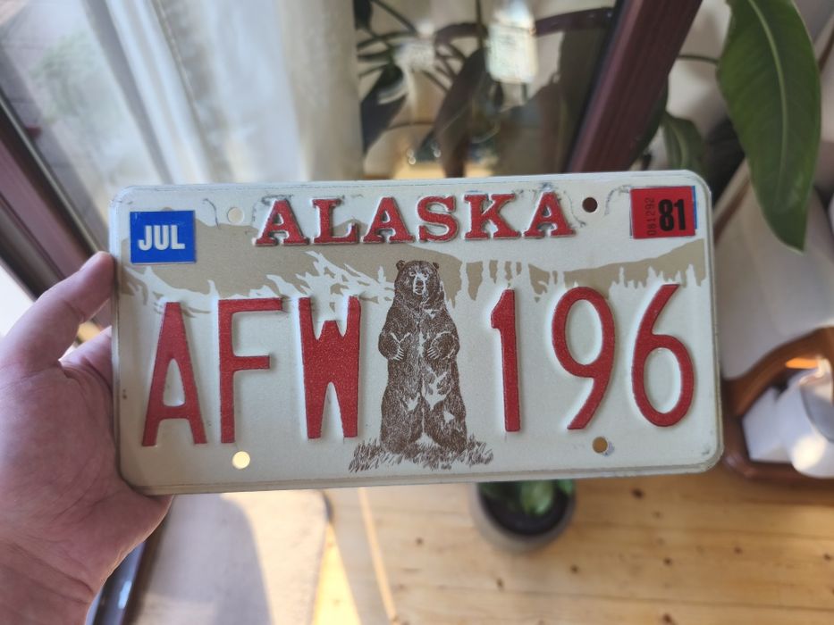 Tablica USA Alaska oryginał lata 70 80 na prezent polecam