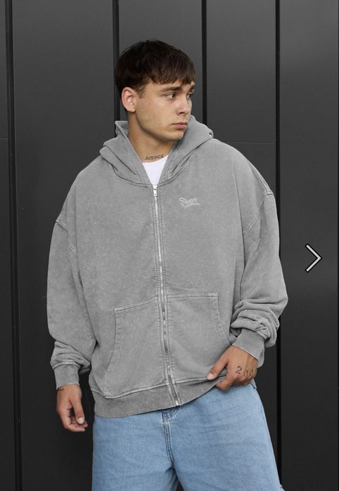 Худі Staff va light gray logo oversize