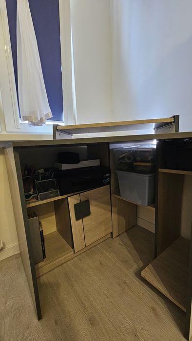 Zestaw mebli: Szafa + Biurko narożne Abra Meble – Komplet 200 zł!