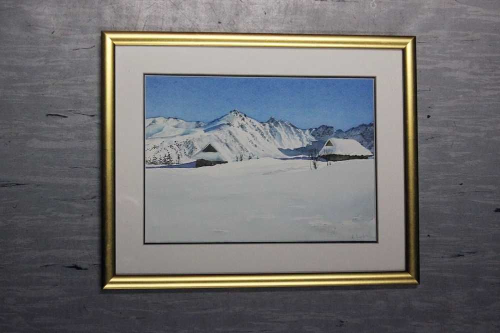 obraz akwarela -Tatry