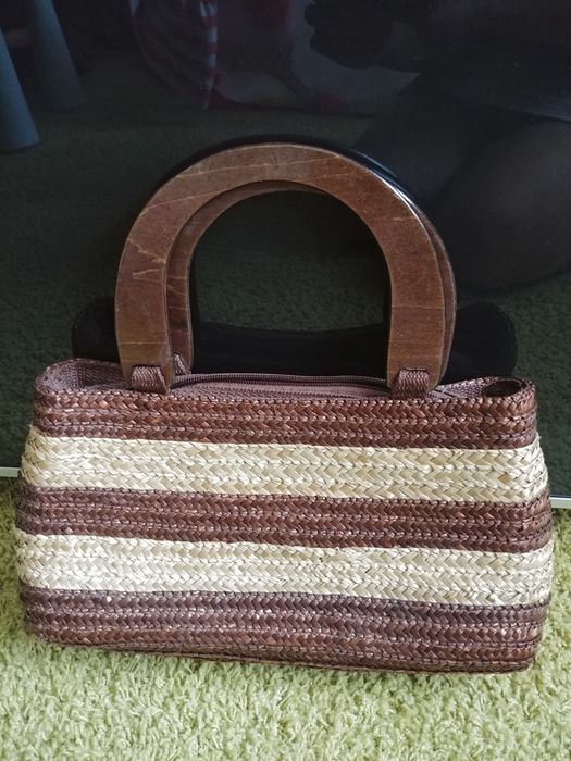 Torebka letnia słomkowy koszyk