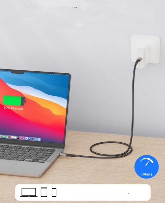 Kabel USB 3.2 USB-C na USB-C 1m 4K 30Hz PD 240W 20Gbps – wysoka jakość