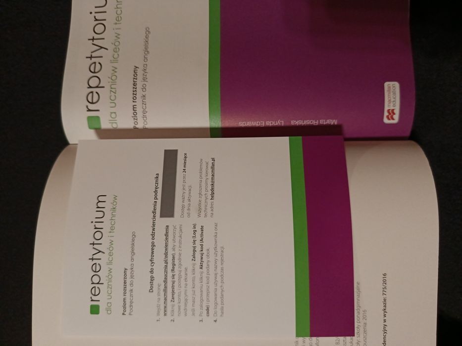 Nowe Repetytorium angielski matura Macmillan Rosińska rozszerzony
