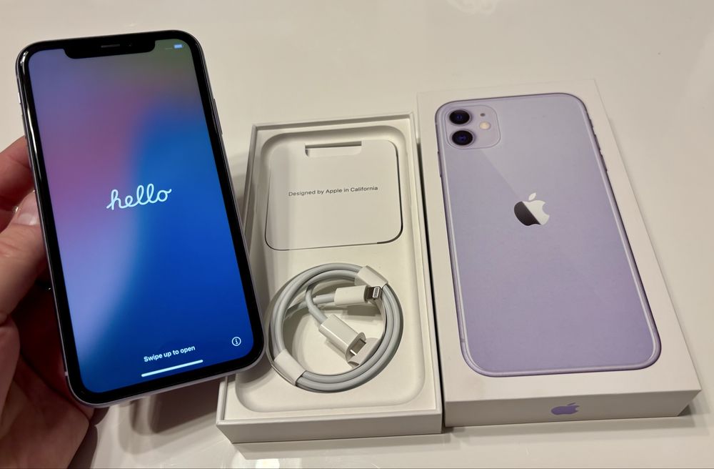IPhone 11 64GB Purple, jak nowy, komplet Mława • OLX.pl