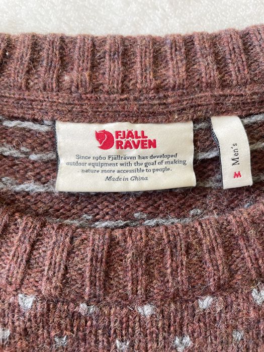 Fjallraven Ovik - Ciepły wełniany sweter męski M