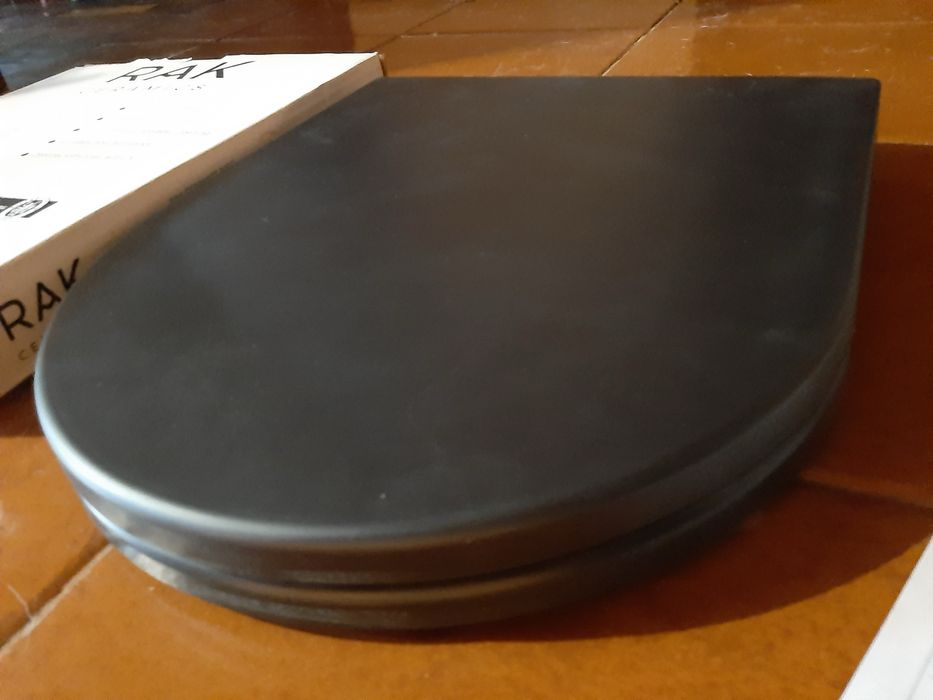 tampa de sanita preta/assento de WC “RAK Ceramics Feeling”