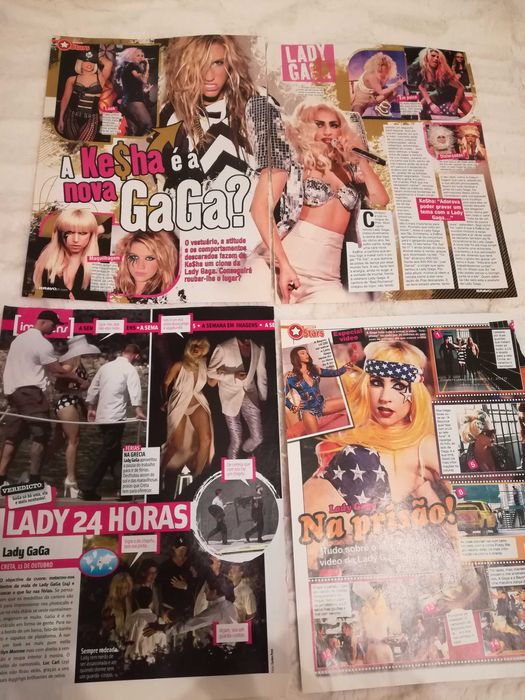 Páginas de Revistas e Recortes da Lady Gaga - Colecção