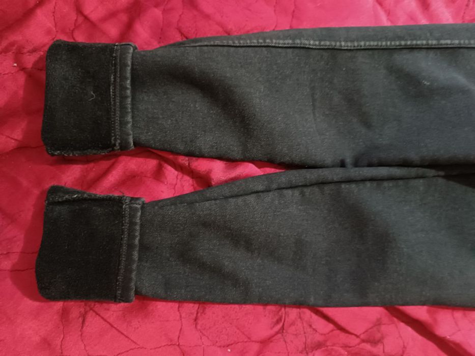 Джинсы для девочки на флисе зимние