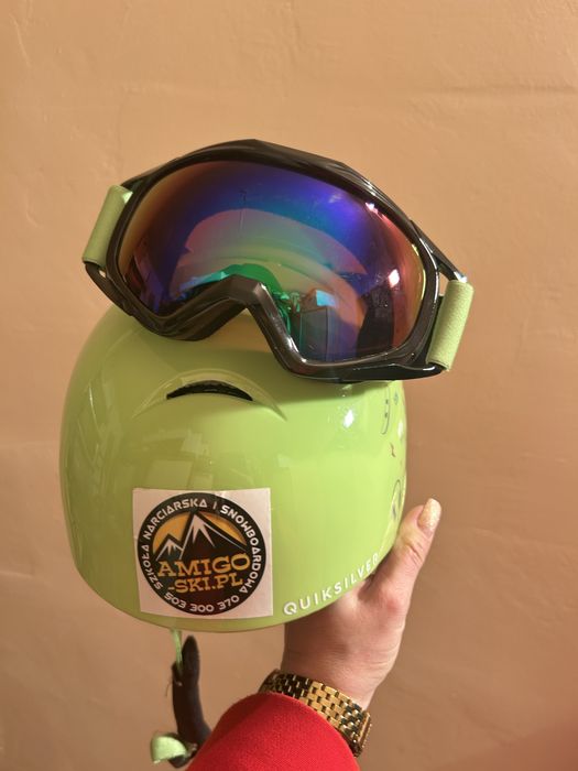 Kask z googalmi Qucksilver