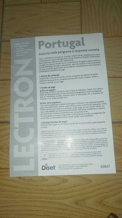 Jogo "Lectron Portugal" da Diset