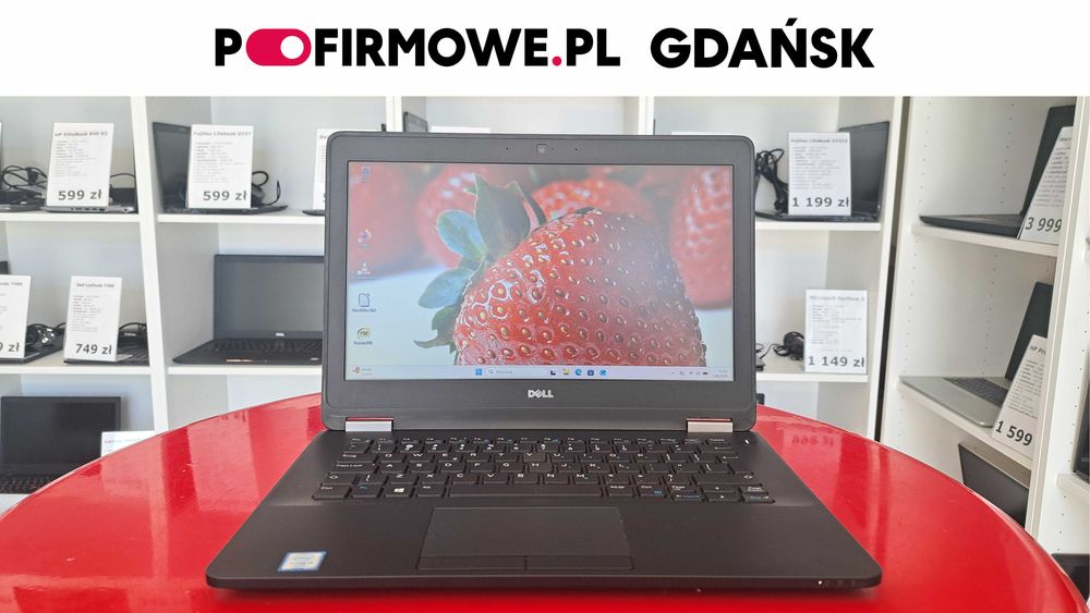 Tani Dell Latitude E7270 12" i3 8GB RAM 128GB SSD Win11 Laptop Poleasingowy